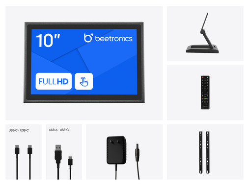 Touchscreen 10 pollici metallo